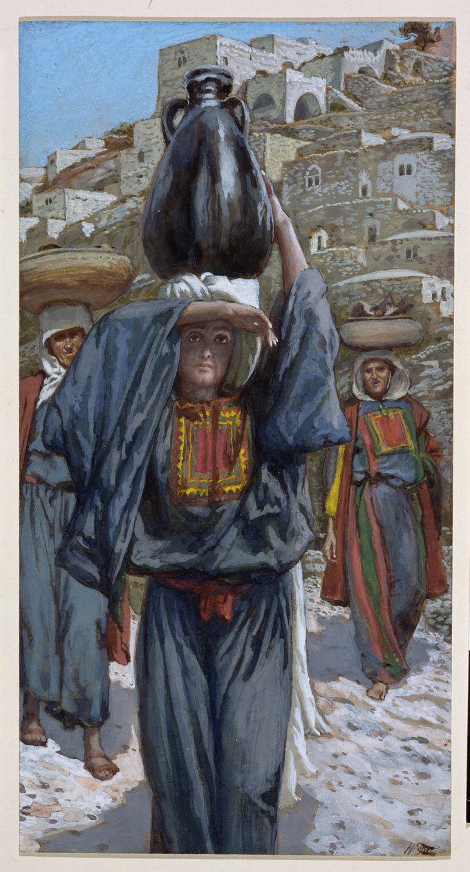 Martha, ilustrace pro The Life of Christ, c.1886-94 (wc & kvaš na kartonu) od James Jacques Joseph Tissot
