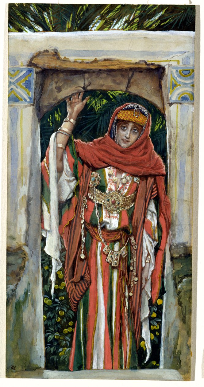 Máří Magdaléna před svým obrácením, ilustrace pro Život Kristův, cca 1886-96 (wc na papíře) od James Jacques Joseph Tissot