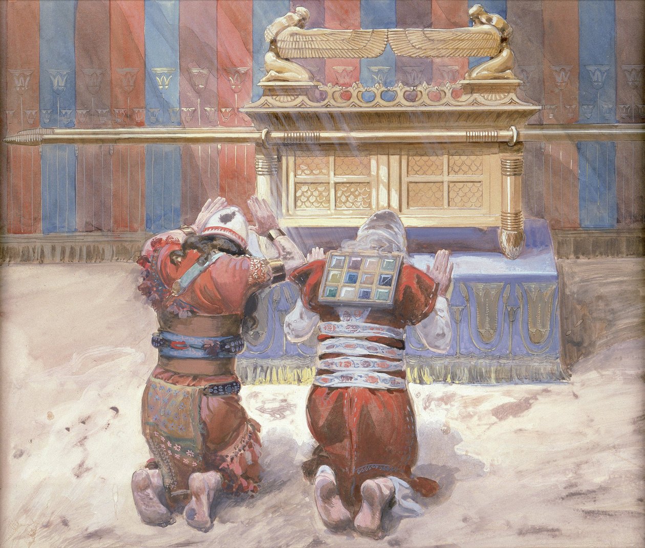 Mojžíš a Jozue před svatostánkem, asi 1896-1902. od James Jacques Joseph Tissot