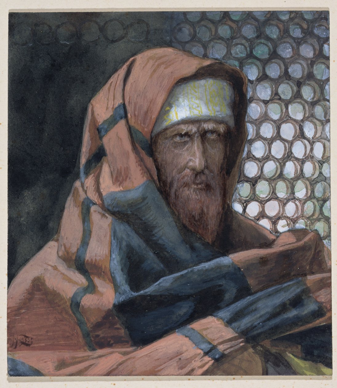 Nikodém, ilustrace pro The Life of Christ, c.1886-94 (wc & kvaš na kartonu) od James Jacques Joseph Tissot
