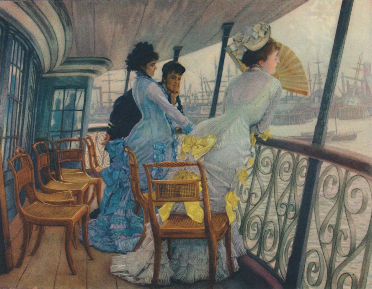 Na palubě H.M.S. Kalkata, kolem roku 1877, 1948. od James Jacques Joseph Tissot