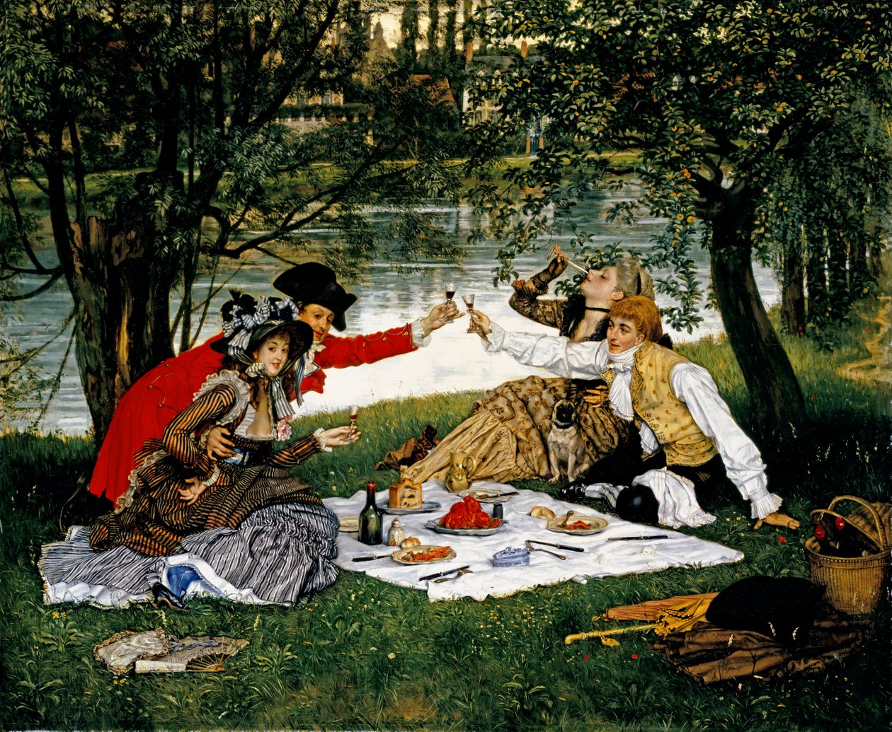Část náměstí, 1870 od James Jacques Joseph Tissot