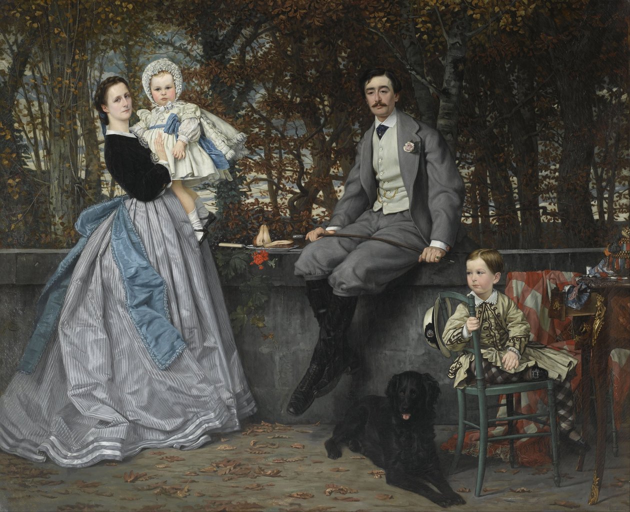 Portrét markýze a markýzy z Miramon a jejich dětí, 1865 od James Jacques Joseph Tissot