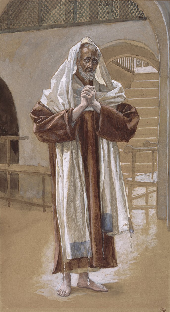 Saint Andrew, ilustrace pro The Life of Christ, c.1886-94 (wc & kvaš na kartonu) od James Jacques Joseph Tissot
