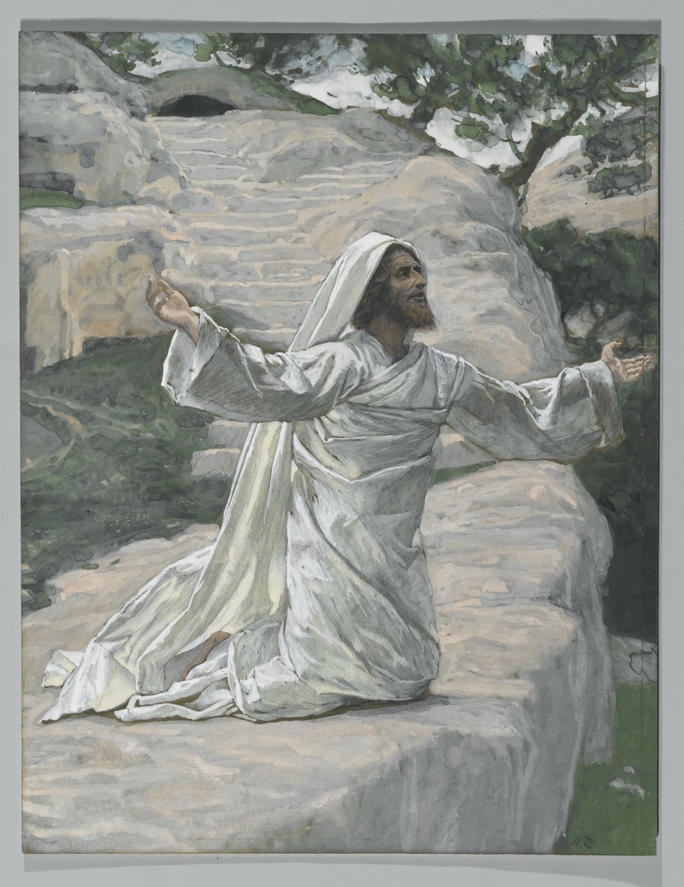Saint James Less, ilustrace ze Života našeho Pána Ježíše Krista, 1886-94 (wc přes grafit na papíře) od James Jacques Joseph Tissot