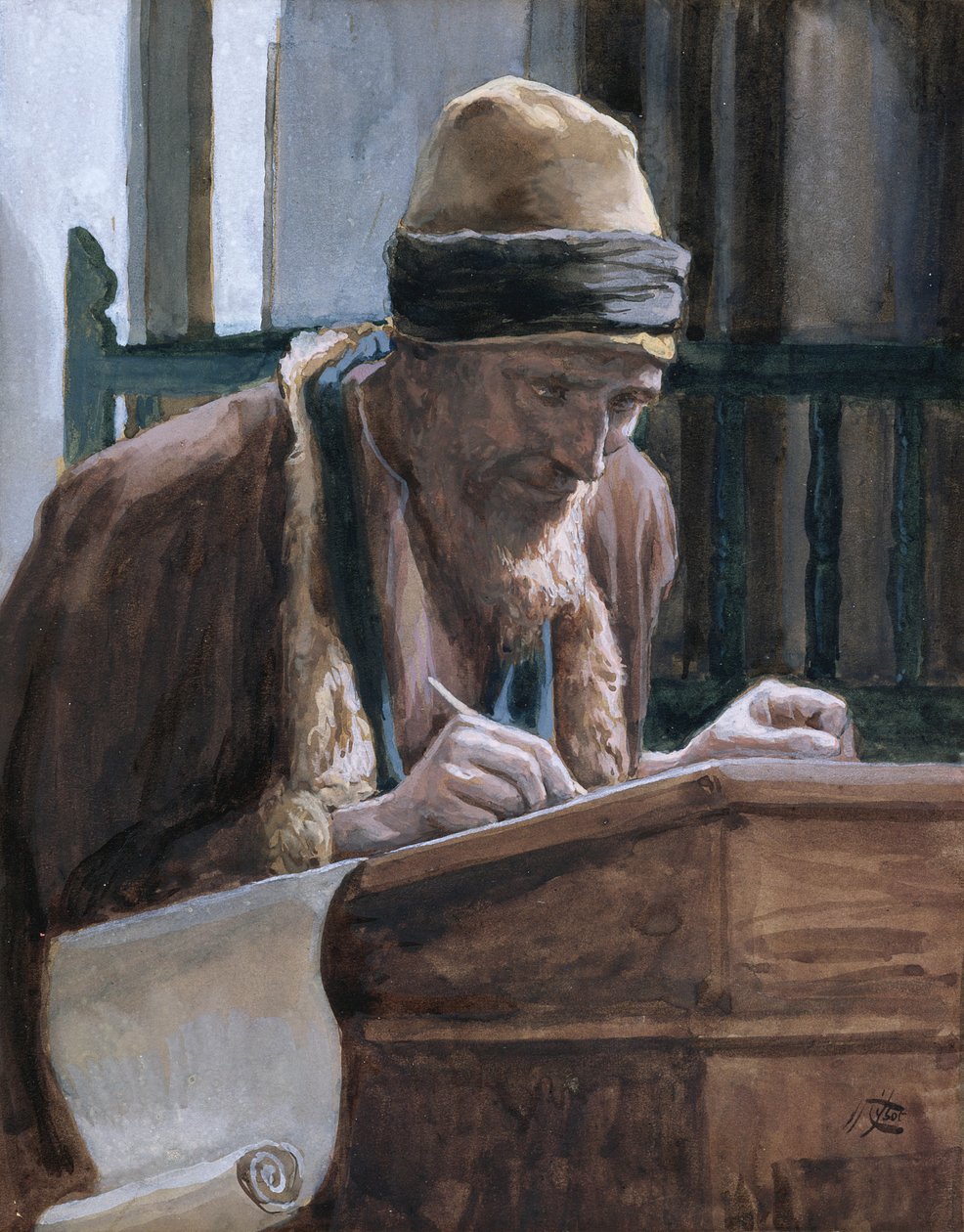 Svatý Marek, ilustrace pro The Life of Christ, c.1886-94 (wc & kvaš na kartonu) od James Jacques Joseph Tissot
