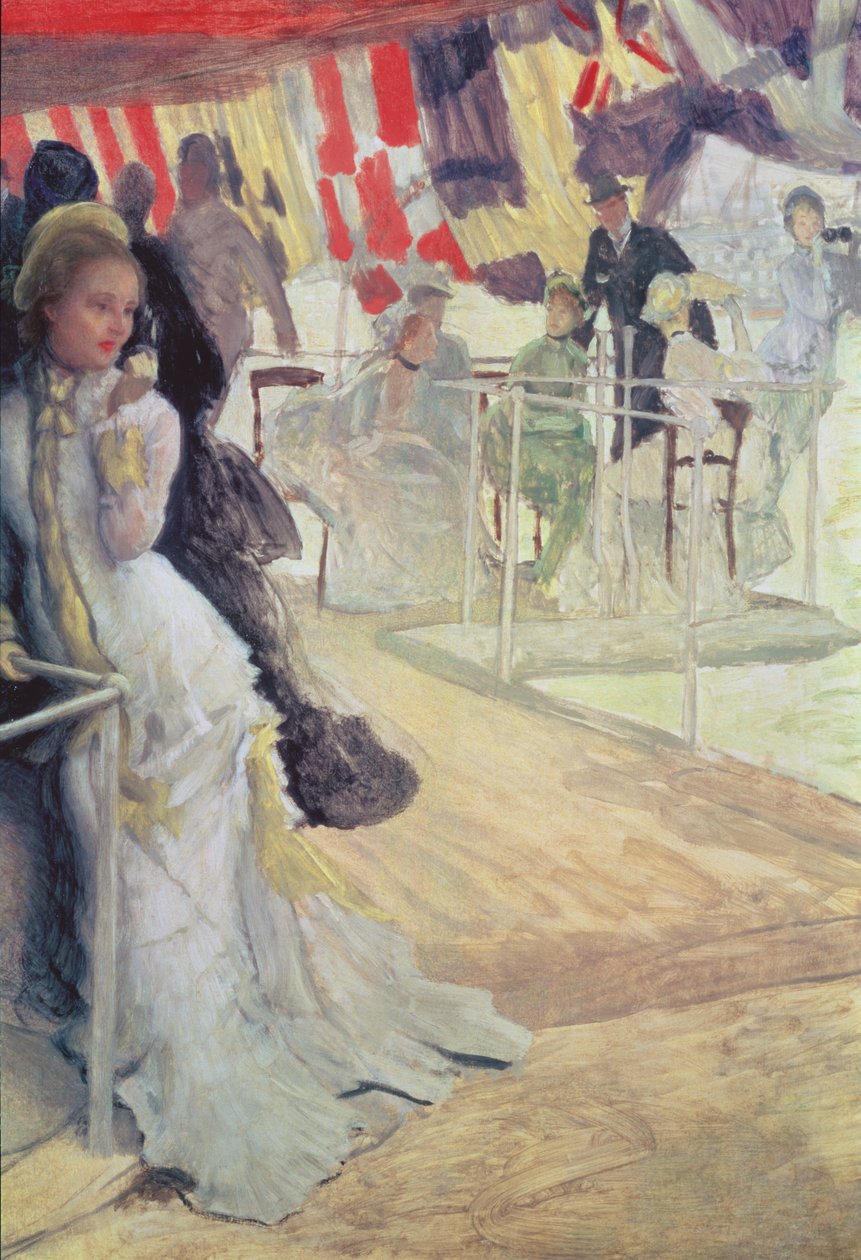 Studie pro The Ball on Shipboard, kolem roku 1874 (viz 10803) od James Jacques Joseph Tissot