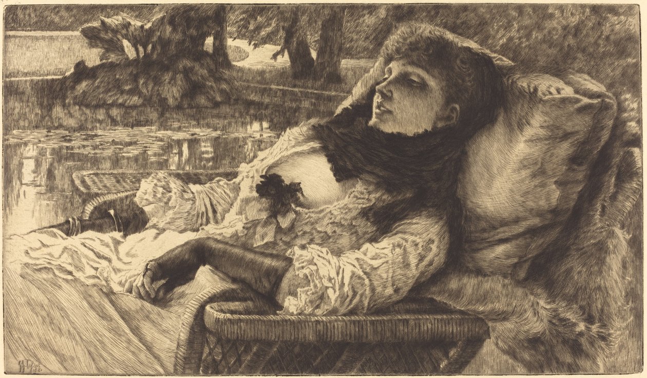 letní večer od James Jacques Joseph Tissot