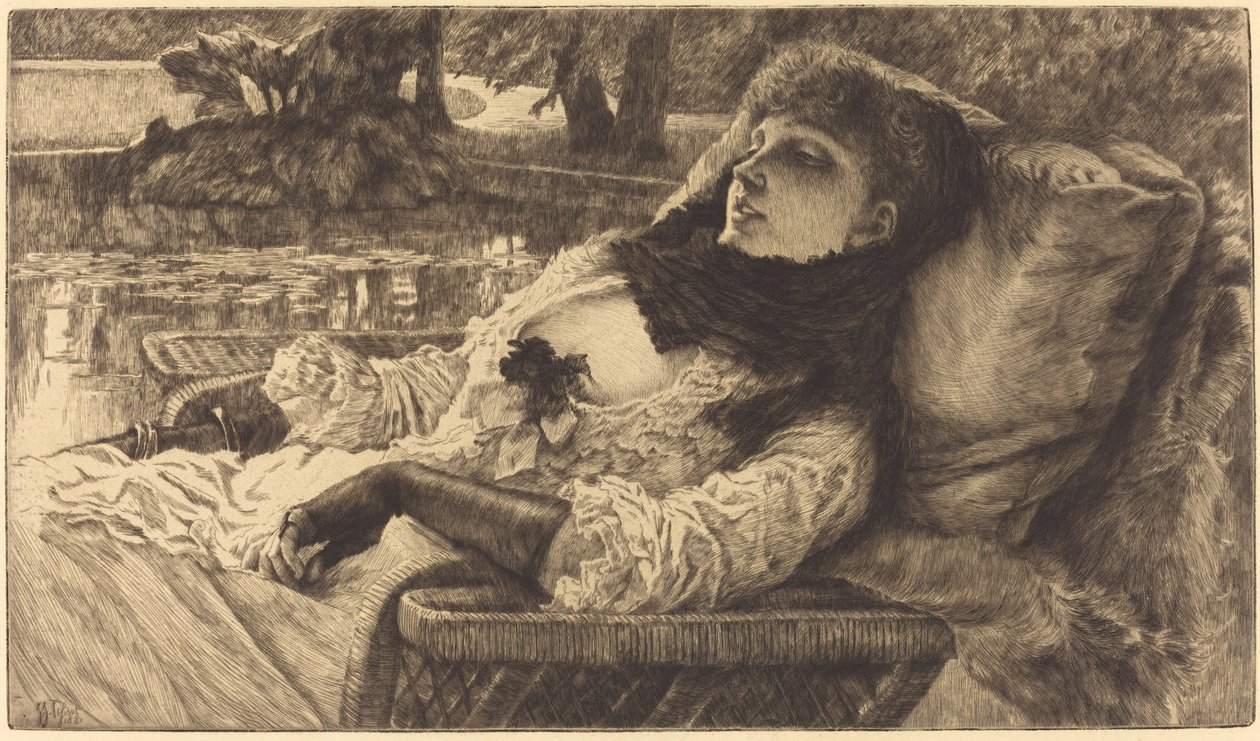 letní večer od James Jacques Joseph Tissot
