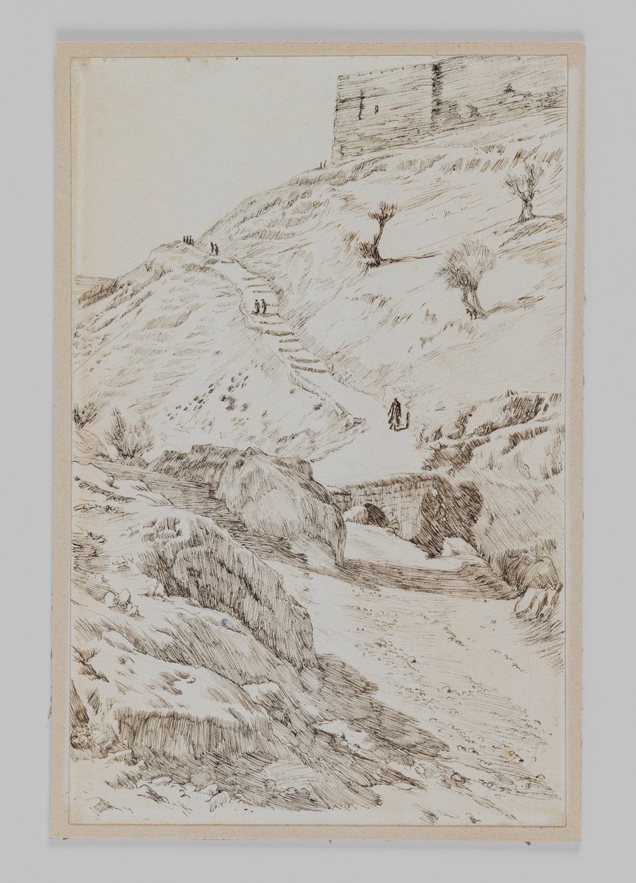 Kedronský most pocházející z Getsemane, ilustrace ze Života našeho Pána Ježíše Krista od James Jacques Joseph Tissot