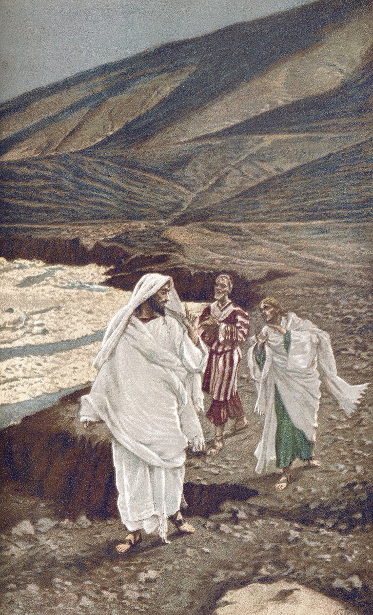 Volání svatého Ondřeje a svatého Jana – Povolání svatého Ondřeje a svatého Jana – z „“Života našeho Pána Ježíše Krista““ – 1899 od Jamese Tissota – Povolání svatého Jana a svatého Ondřeje – Život našeho Pána Ježíše Krista , od Jacquese Josepha od James Jacques Joseph Tissot