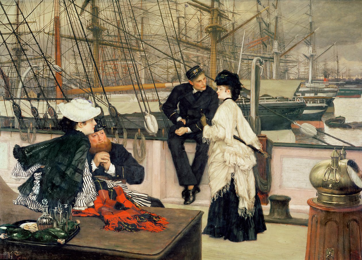 Kapitán a kamarád, 1873 od James Jacques Joseph Tissot