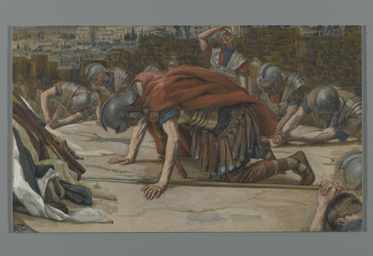 Vyznání setníka, ilustrace ze Života našeho Pána Ježíše Krista, 1886-94 (wc přes grafit na papíře) od James Jacques Joseph Tissot