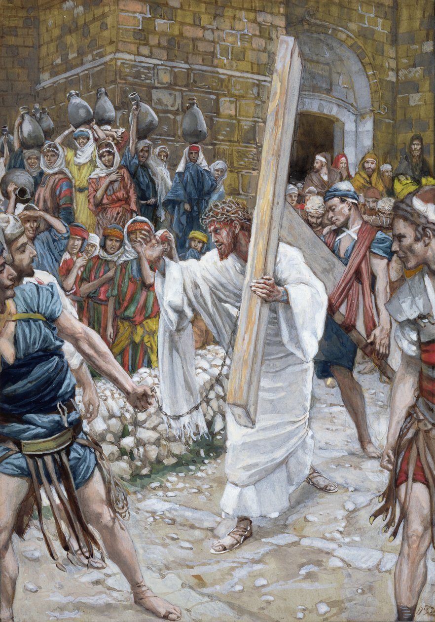 Jeruzalémské dcery, ilustrace pro Život Krista, kolem 1886-94 (wc a kvaš na kartonu) od James Jacques Joseph Tissot
