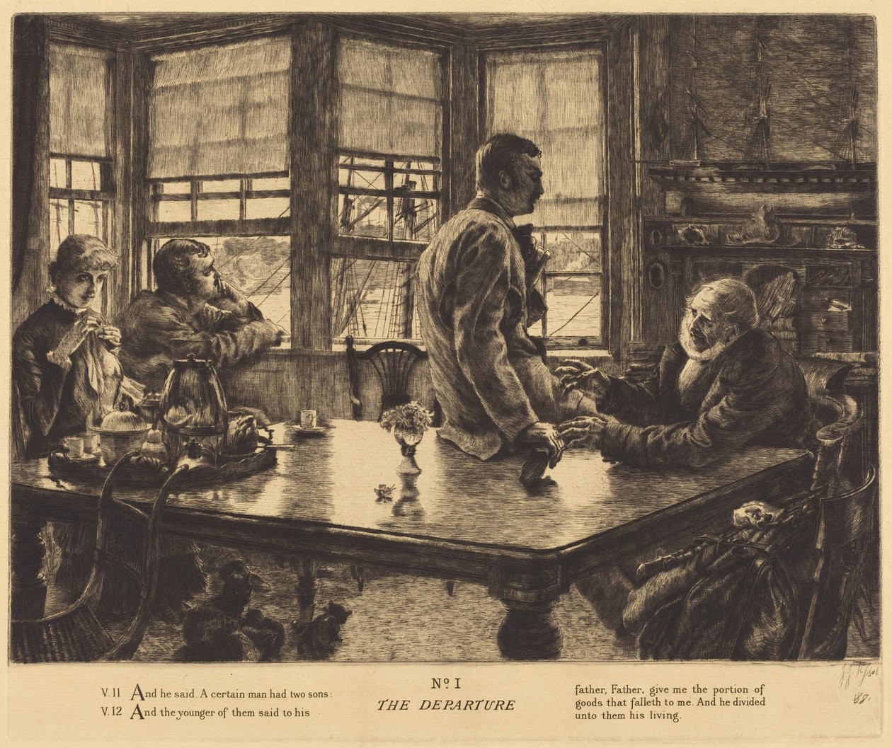 Odjezd od James Jacques Joseph Tissot