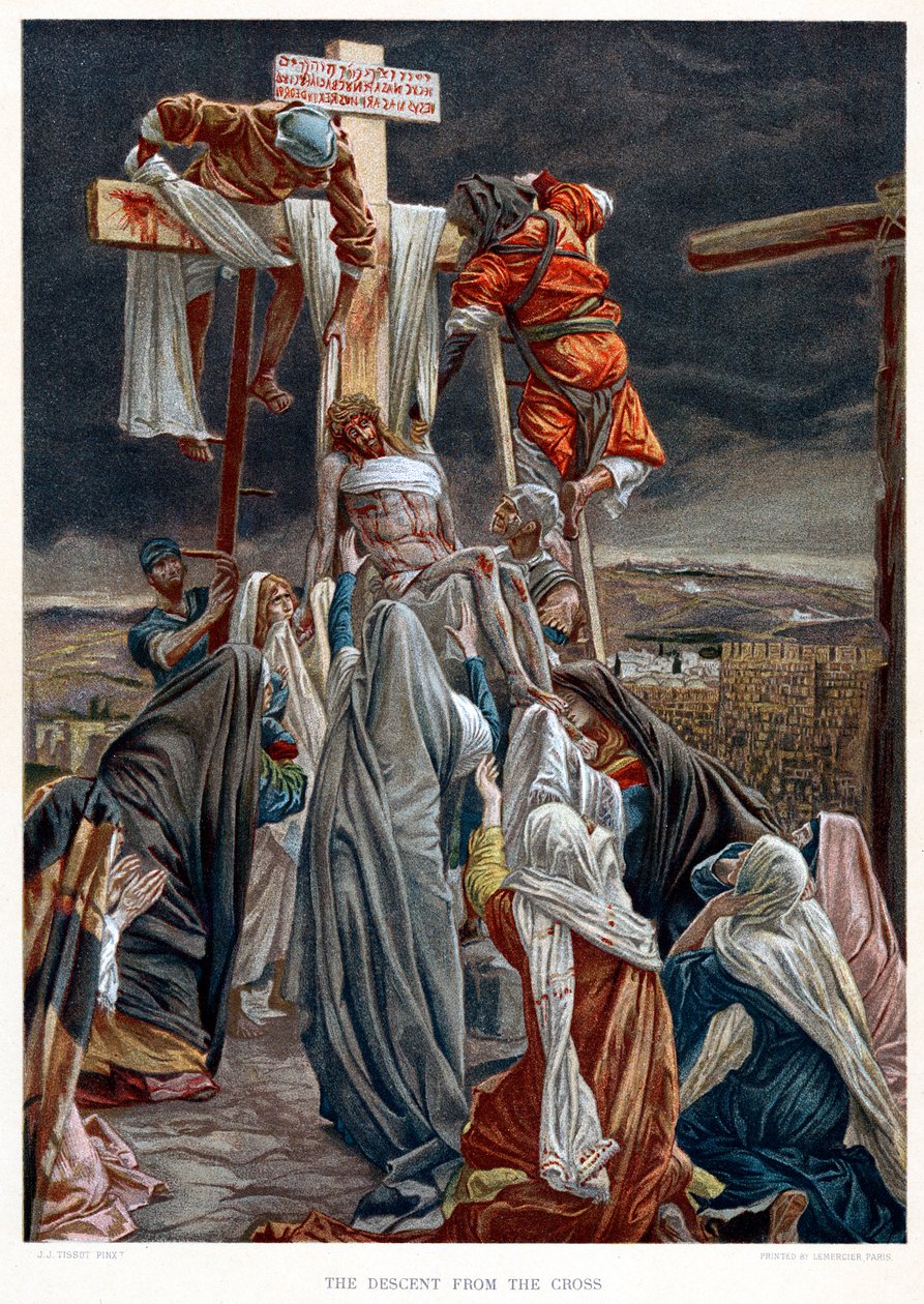 Sestup z kříže, c1890 od James Jacques Joseph Tissot