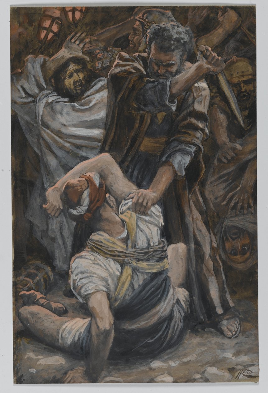 Malchovo ucho, ilustrace ze „Života našeho Pána Ježíše Krista“ od James Jacques Joseph Tissot