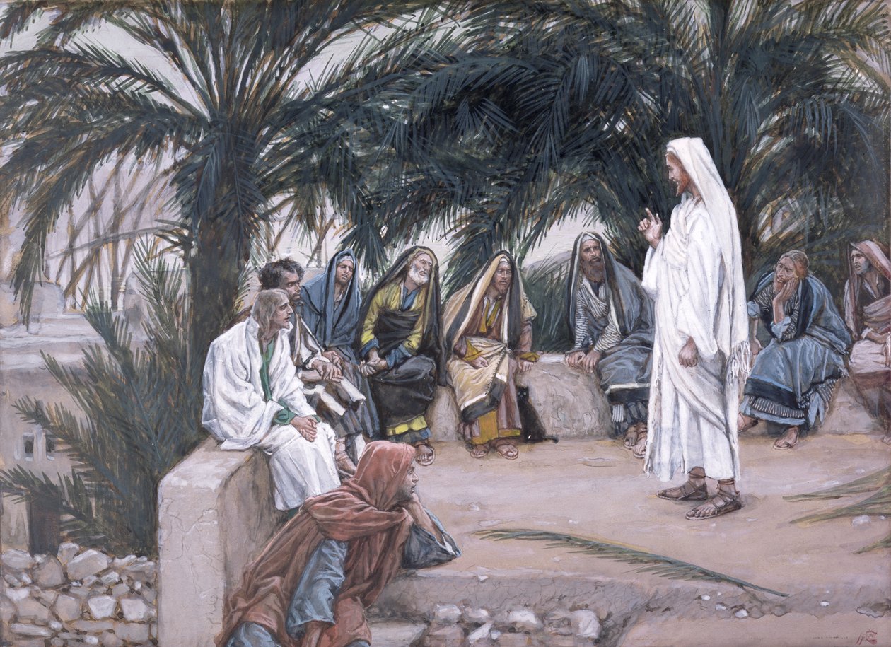 První bude poslední, ilustrace pro The Life of Christ, c.1886-94 (wc & kvaš na kartonu) od James Jacques Joseph Tissot
