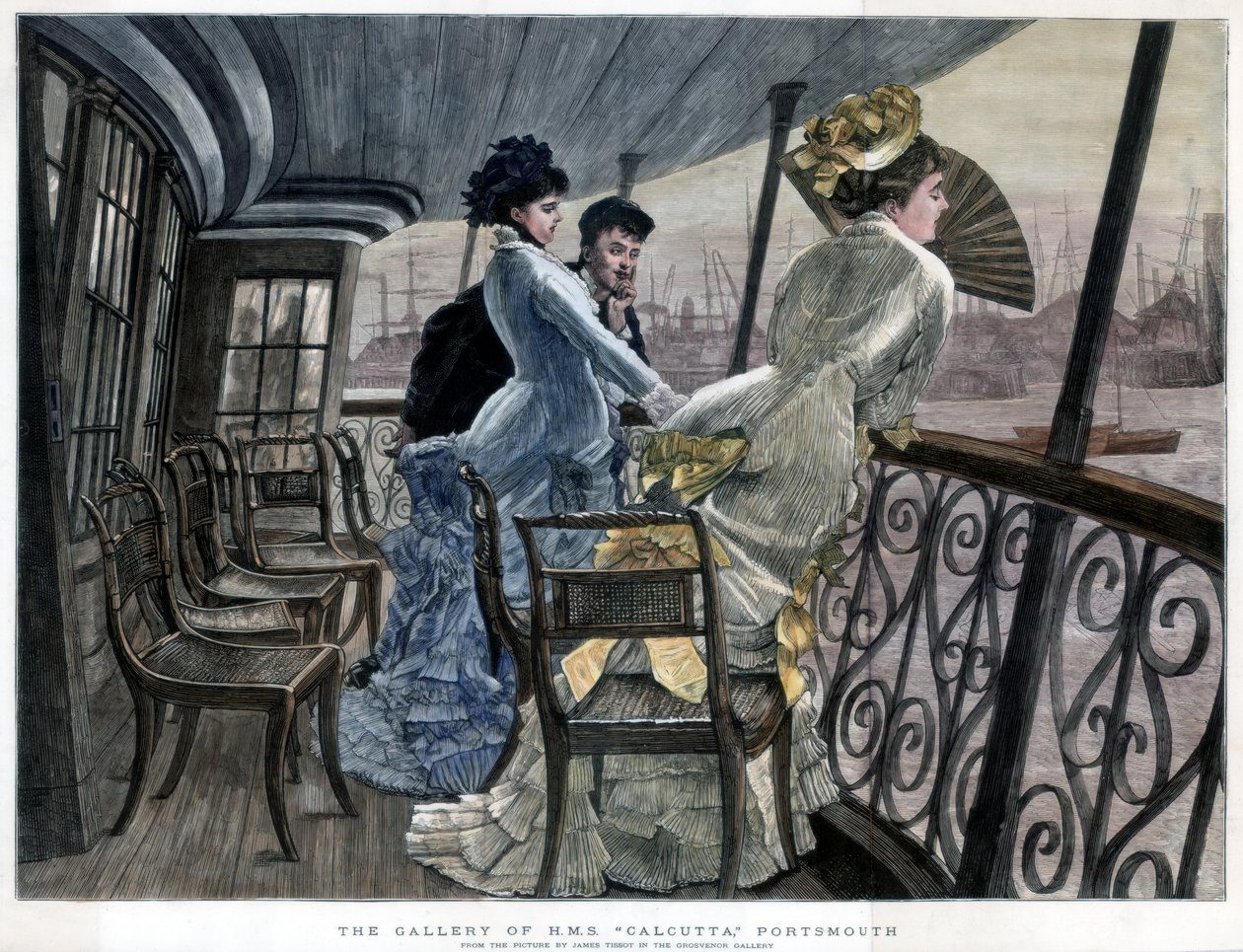 Galerie HM Kalkaty, Portsmouth, c1850-1900. od James Jacques Joseph Tissot