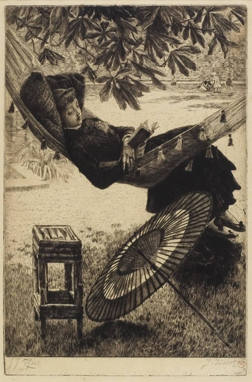 Houpací síť od James Jacques Joseph Tissot