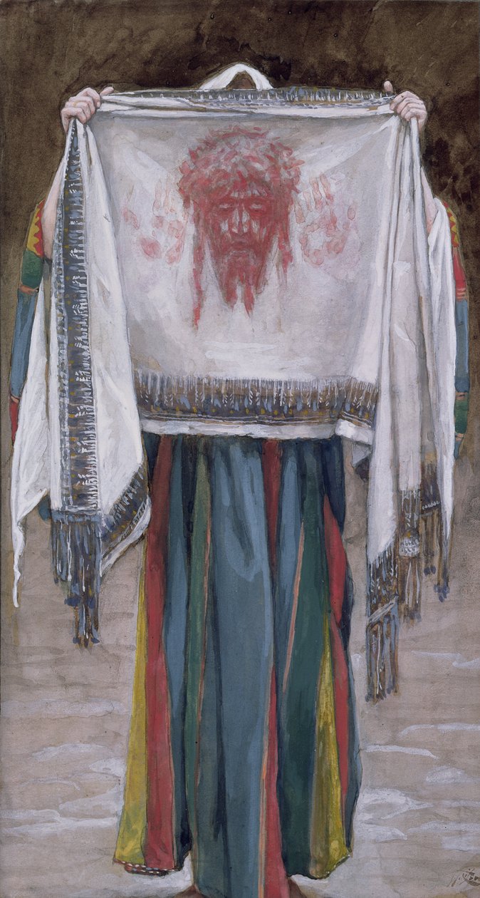 Svatá tvář, ilustrace pro The Life of Christ, c.1884-96 (wc & kvaš na kartonu) od James Jacques Joseph Tissot