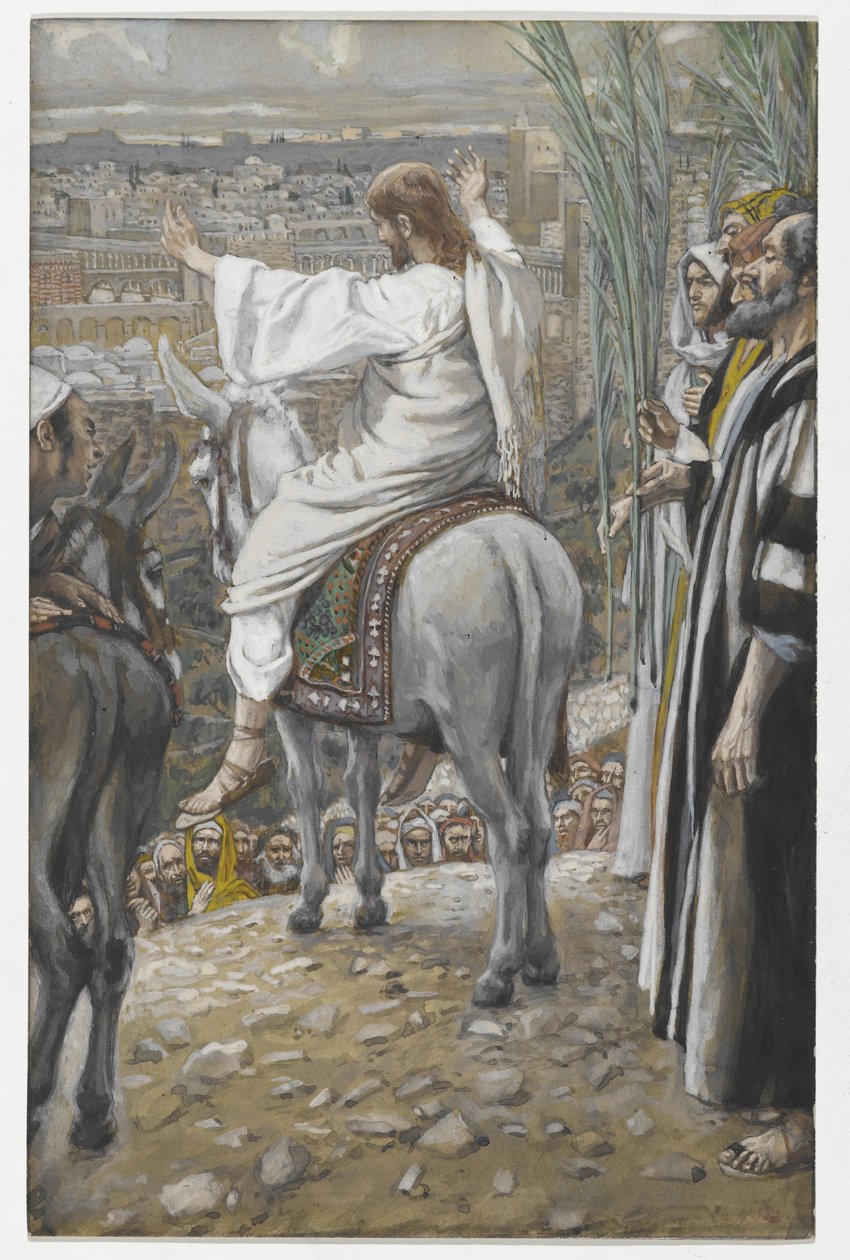 Pán plakal, ilustrace ze Života našeho Pána Ježíše Krista, 1886-94 (wc přes grafit na papíře) od James Jacques Joseph Tissot
