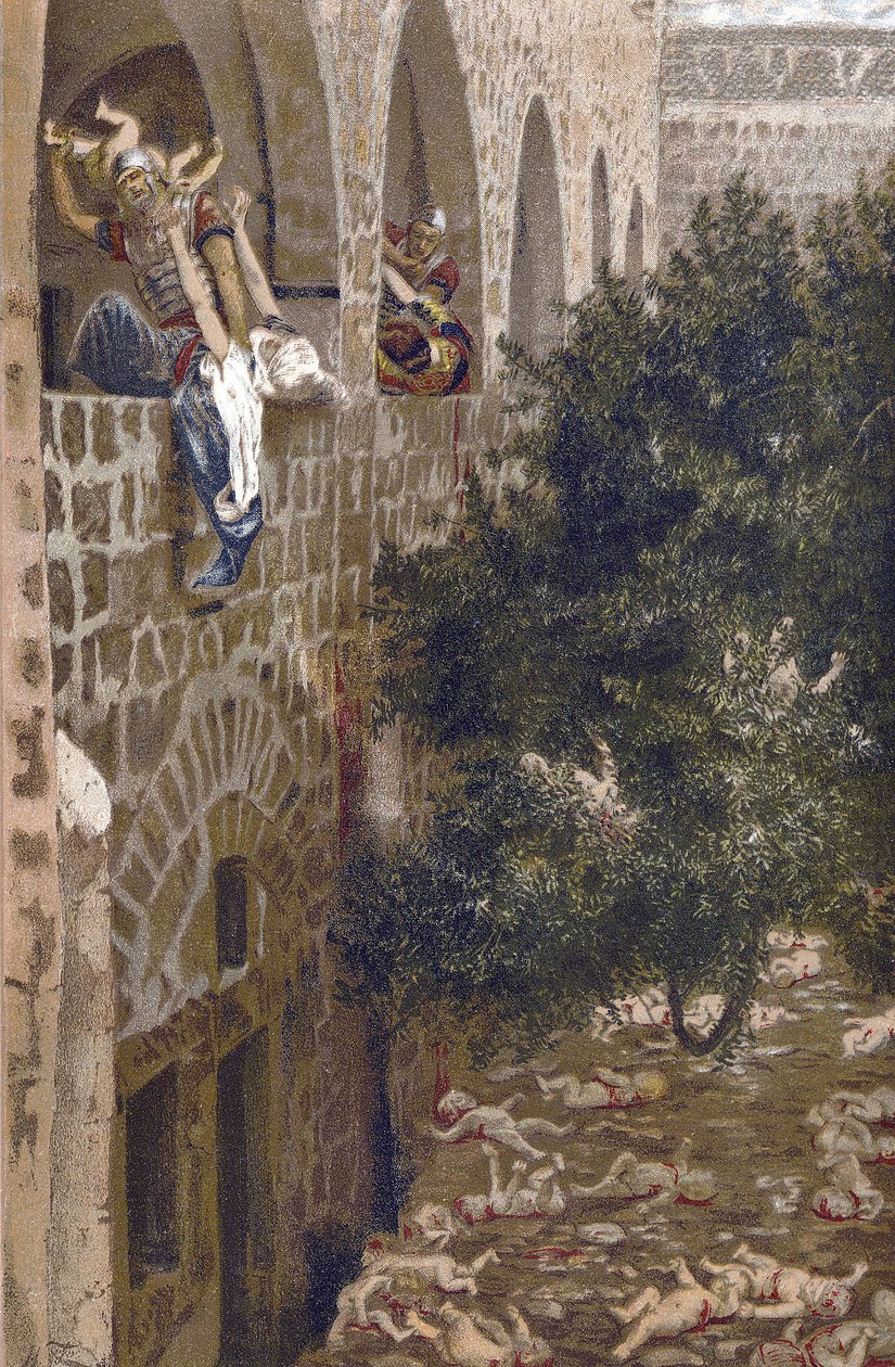 The Massacre of the Innocents – The Massacre of the Innocents – z „Života našeho Pána Ježíše Krista“ – 1899 od Jamese Tissota – La vie de notre seigneur Jesus Christ, Jacques Joseph (Jacques-Joseph) Tissot dit James Tissot (1836 -1902) od James Jacques Joseph Tissot