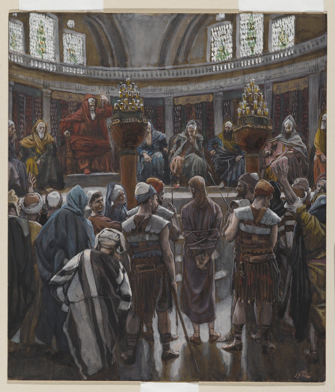 The Morning Judgement, ilustrace ze Života našeho Pána Ježíše Krista, 1886-94 (wc přes grafit na papíře) od James Jacques Joseph Tissot