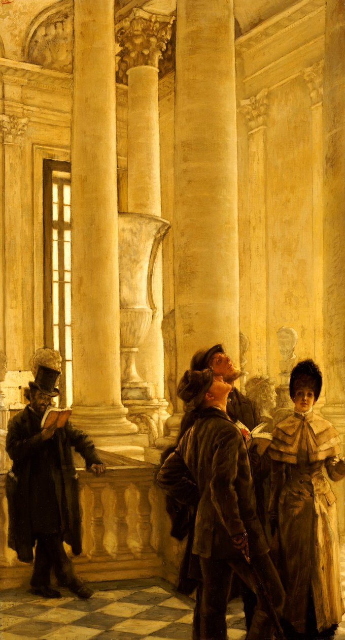 Severní schody v Louvru od James Jacques Joseph Tissot