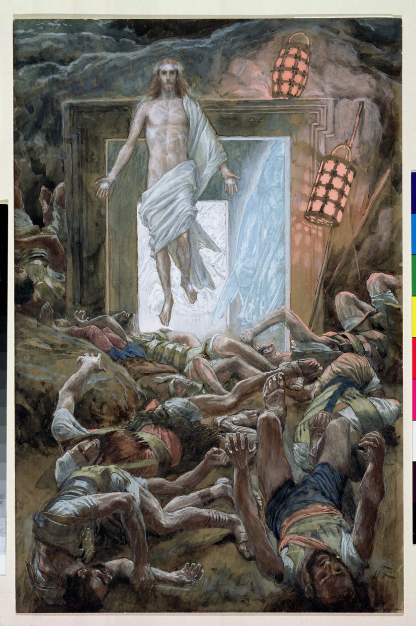 The Resurrection, ilustrace pro The Life of Christ, c.1886-94 (wc & kvaš na kartonu) od James Jacques Joseph Tissot