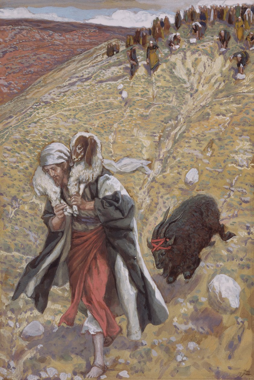 Obětní beránek, ilustrace pro The Life of Christ, c.1886-94 (wc & kvaš na kartonu) od James Jacques Joseph Tissot
