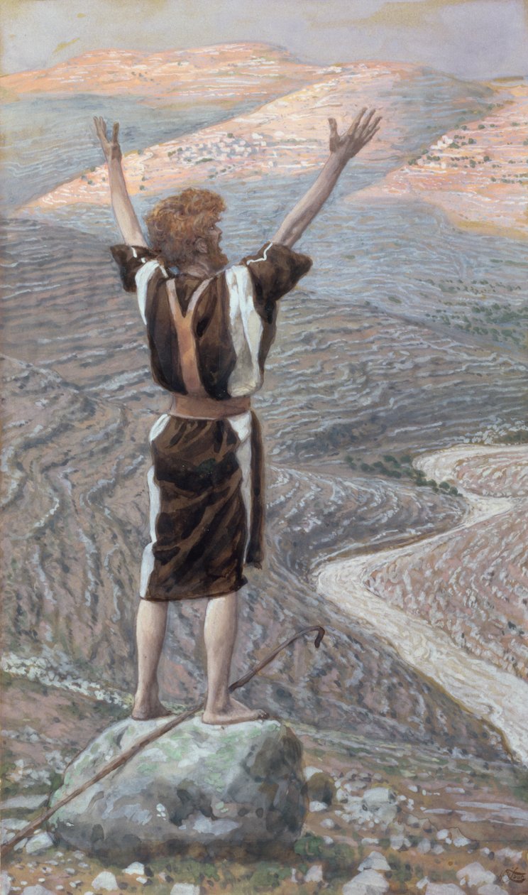 Hlas v poušti, ilustrace pro The Life of Christ, c.1886-96 (kvaš na kartonu) od James Jacques Joseph Tissot