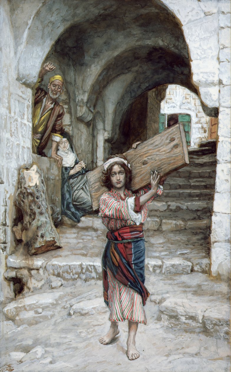 The Youth of Jesus, ilustrace pro The Life of Christ, c.1886-94 (wc a kvaš na kartonu) od James Jacques Joseph Tissot