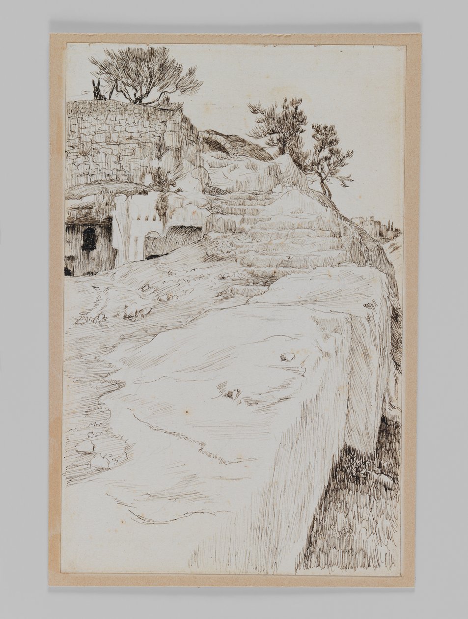 Hrobky v údolí Hinnom, ilustrace ze Života našeho Pána Ježíše Krista od James Jacques Joseph Tissot