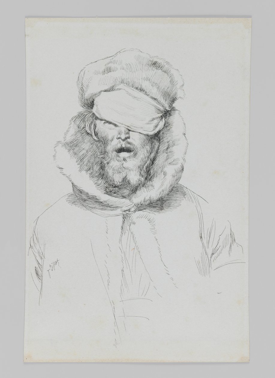 Typ Žida, ilustrace ze Života našeho Pána Ježíše Krista (inkoust na papíře) od James Jacques Joseph Tissot