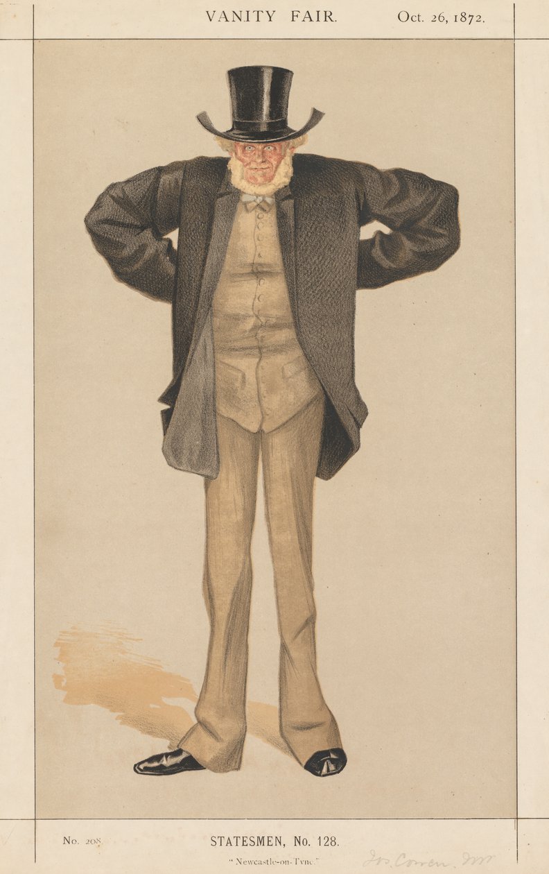 Vanity Fair: Statesman, č. 128 Newcastle-on-Tyne, 1872. od James Jacques Joseph Tissot