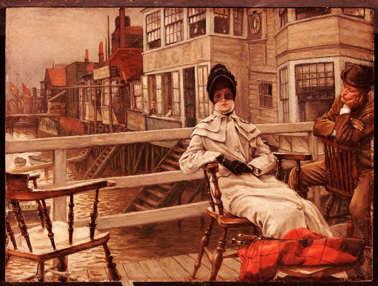 Čekání na loď v Greenwichi od James Jacques Joseph Tissot