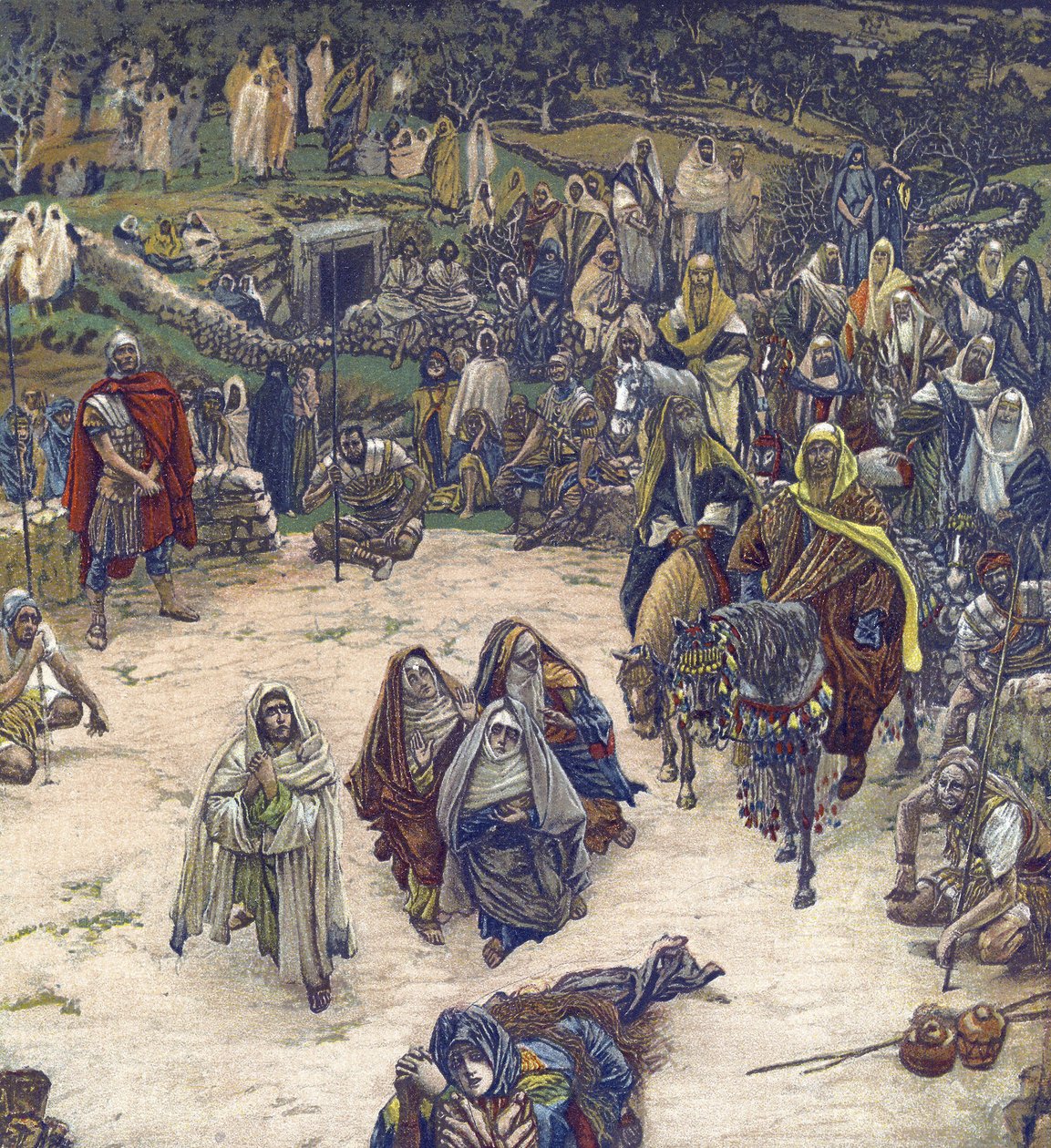 Co náš Pán viděl z kříže – Co viděl náš Spasitel z kříže – z „“Život našeho Pána Ježíše Krista““ – 1899 od Jamese Tissota – Život našeho Pána Ježíše Krista, od Jacquese Josepha (Jacques Joseph) Tissot dit James Tissot (1836-1902) od James Jacques Joseph Tissot