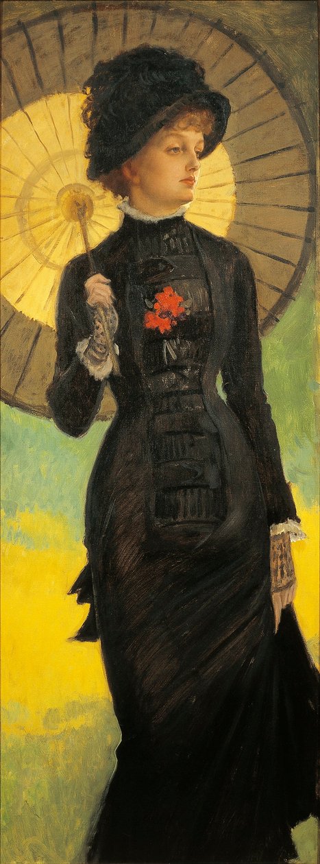 Žena se slunečníkem od James Jacques Joseph Tissot