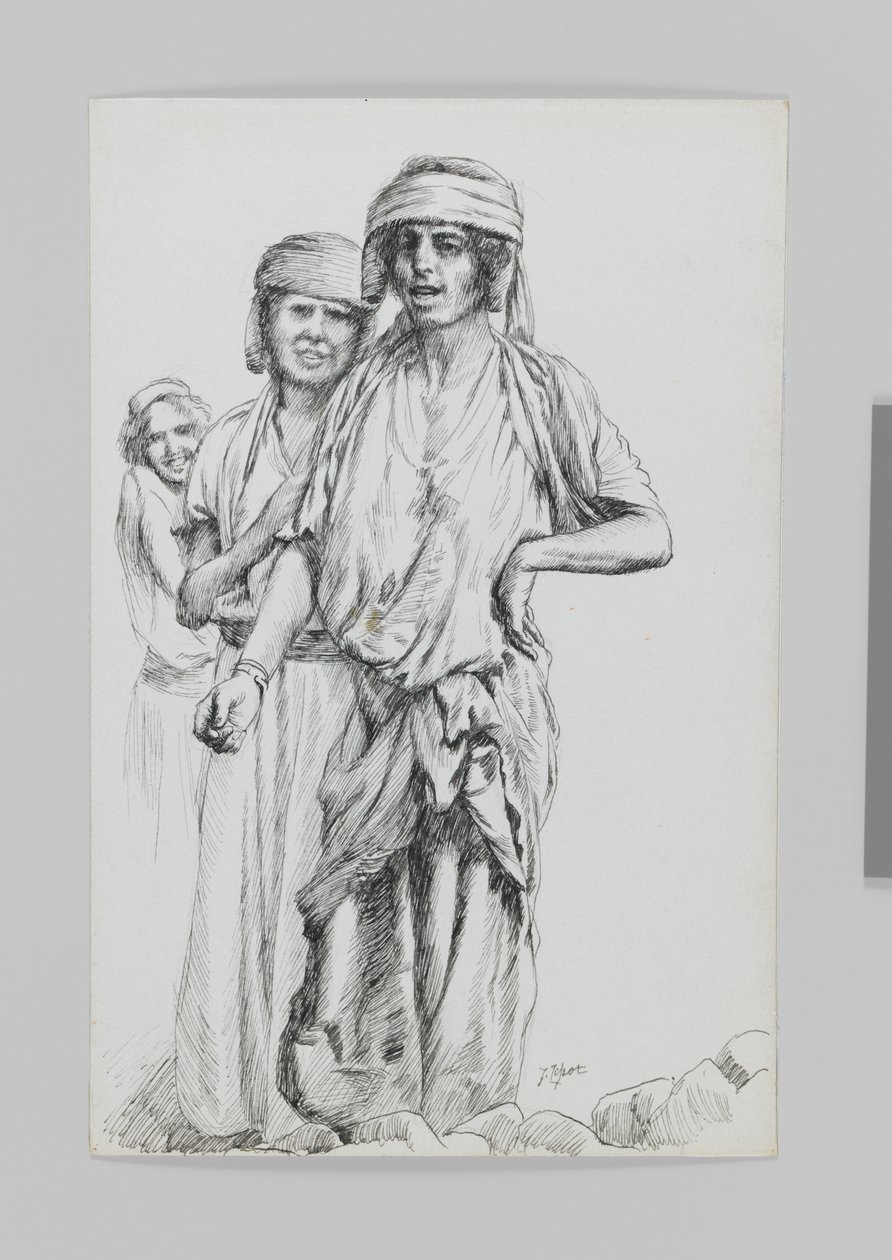 Ženy z Geby, Samaří, ilustrace ze Života našeho Pána Ježíše Krista od James Jacques Joseph Tissot