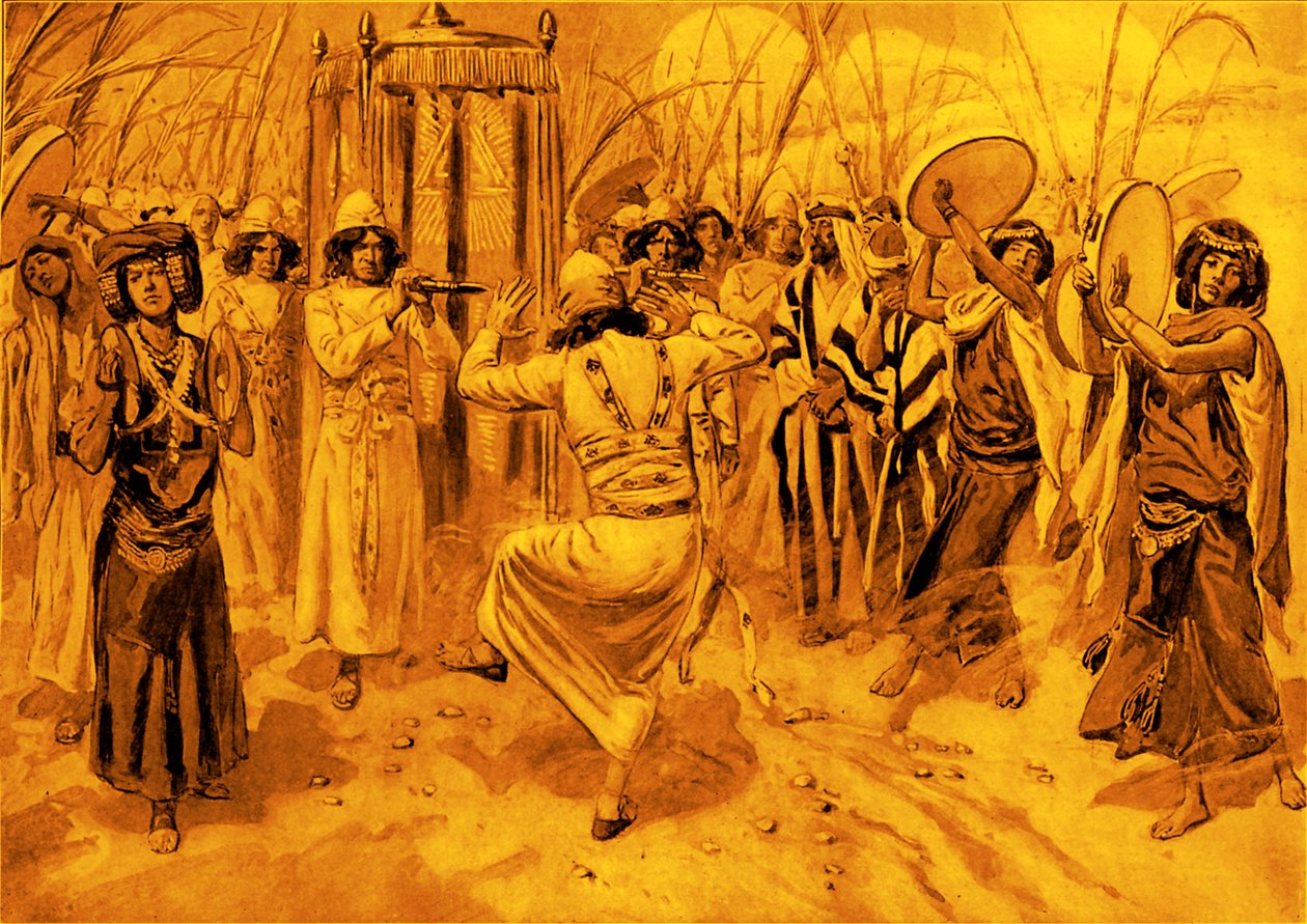 David tančící před archou od Tissot - Bible od James Jacques Joseph after Tissot