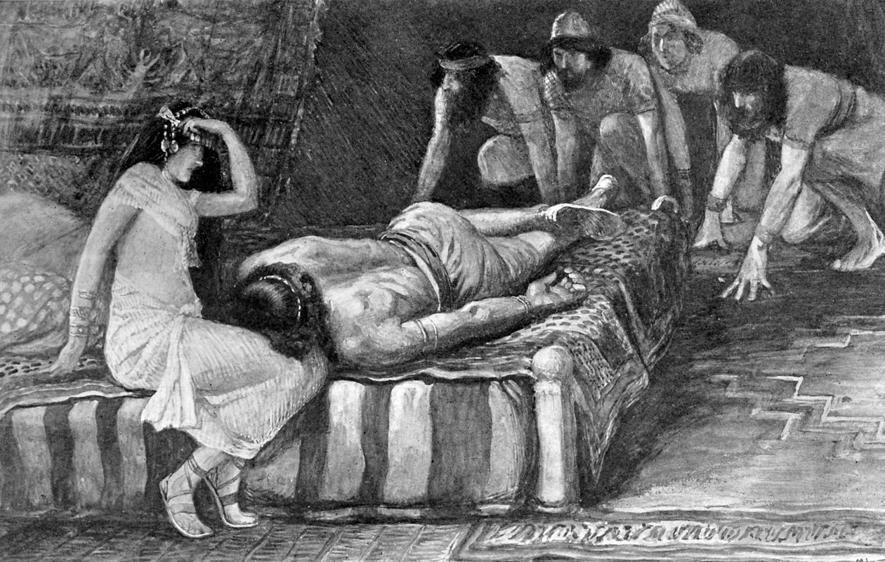 Samson je uvězněn Tissotem - Bible od James Jacques Joseph after Tissot