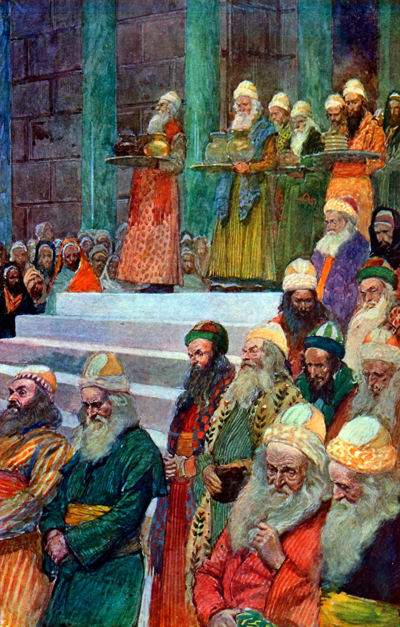 Pokladníci a strážci váz - Bible od James Jacques Joseph after Tissot