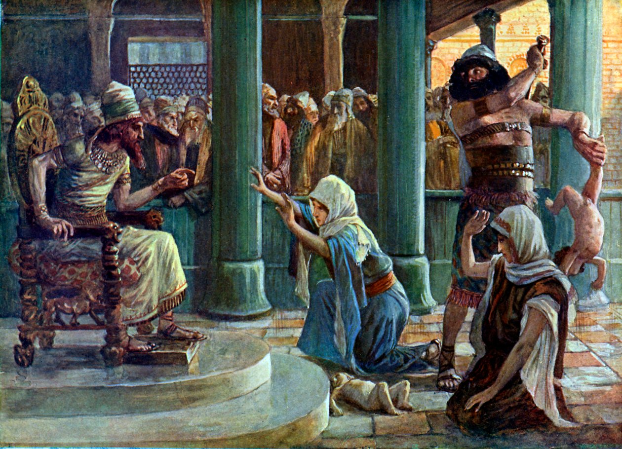 The Wisdom of Solomon od J James Tissot - Bible od James Jacques Joseph after Tissot