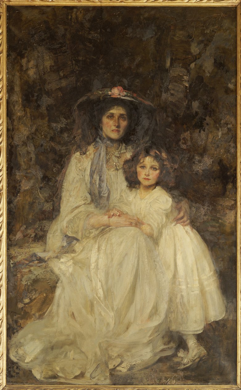 Lady Dickson-Poynder a její dcera Joan, kolem roku 1905 od James Jebusa Shannon