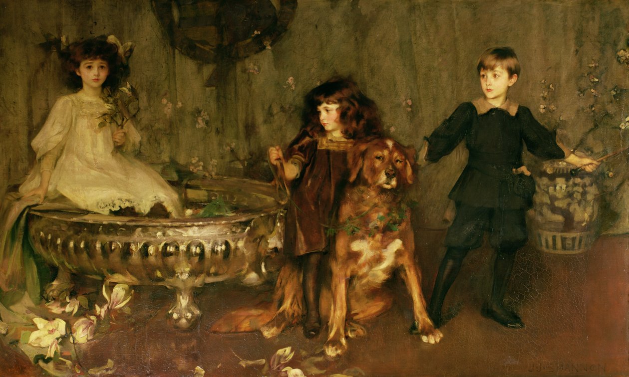Lord John Manners, lord Haddon a lady Marjorie Mannersovi od James Jebusa Shannon