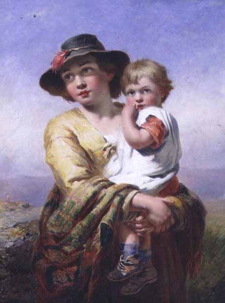 Matka a dítě od James John Hill
