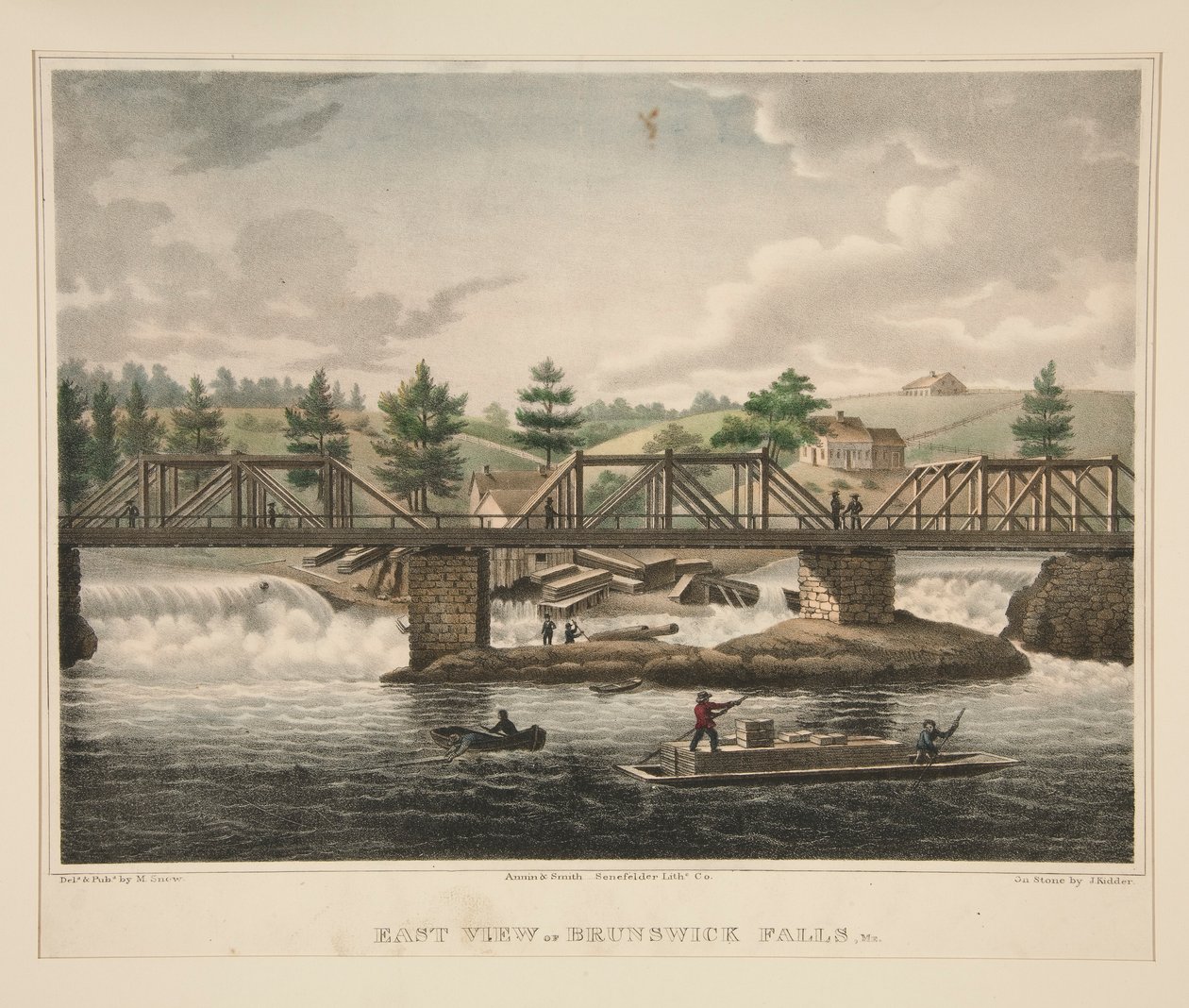 Východní pohled na Brunswick Falls, já. od James Kidder