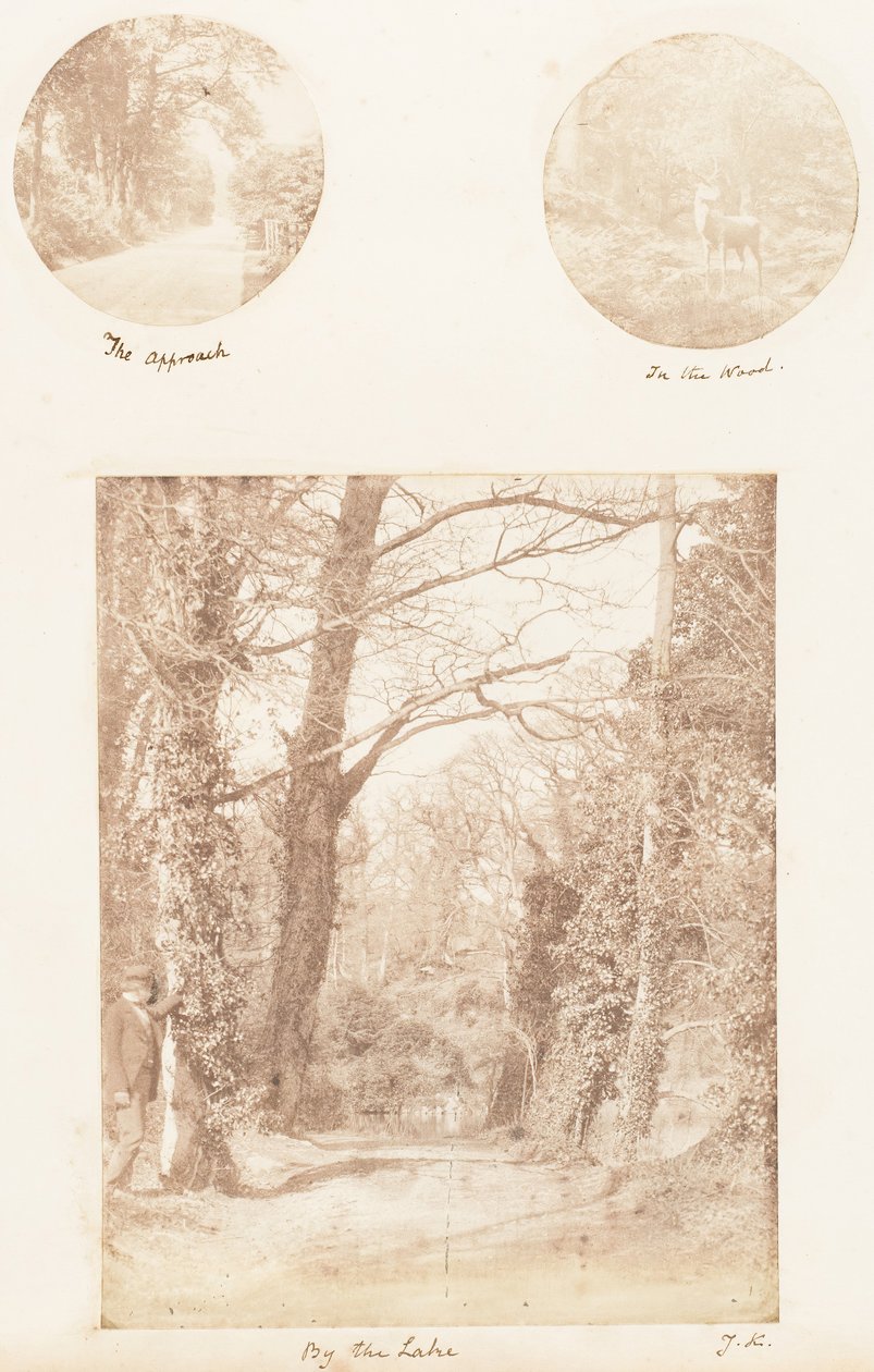 Přístup, v lese, u jezera, 1853-56. od James Knight