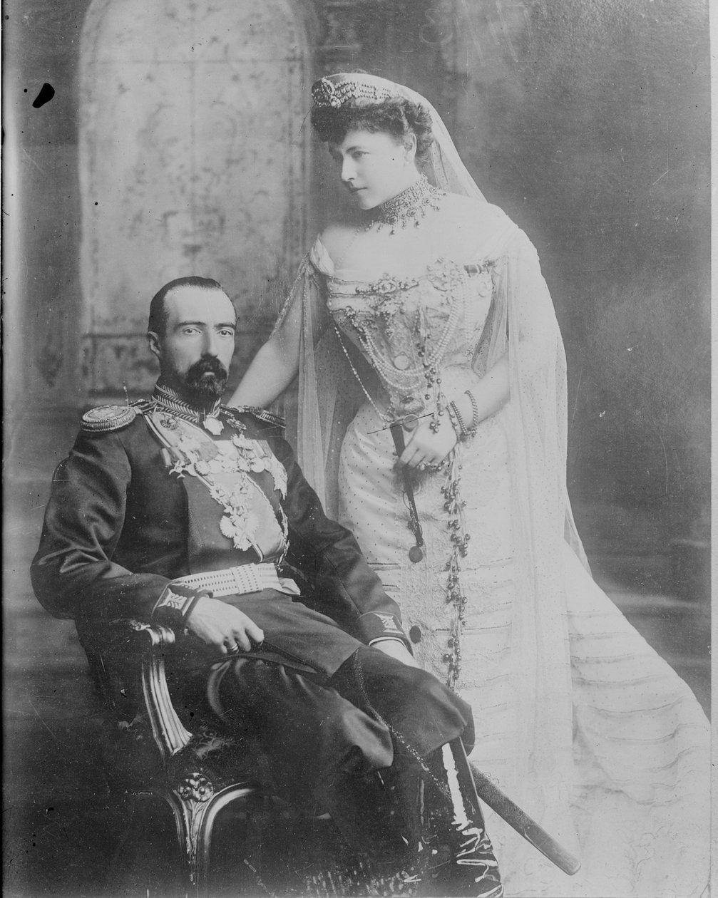 Velký vévoda Michael Michajlovič Ruska a jeho manželka hraběnka Sophie de Torby, 1902 od James Lafayette